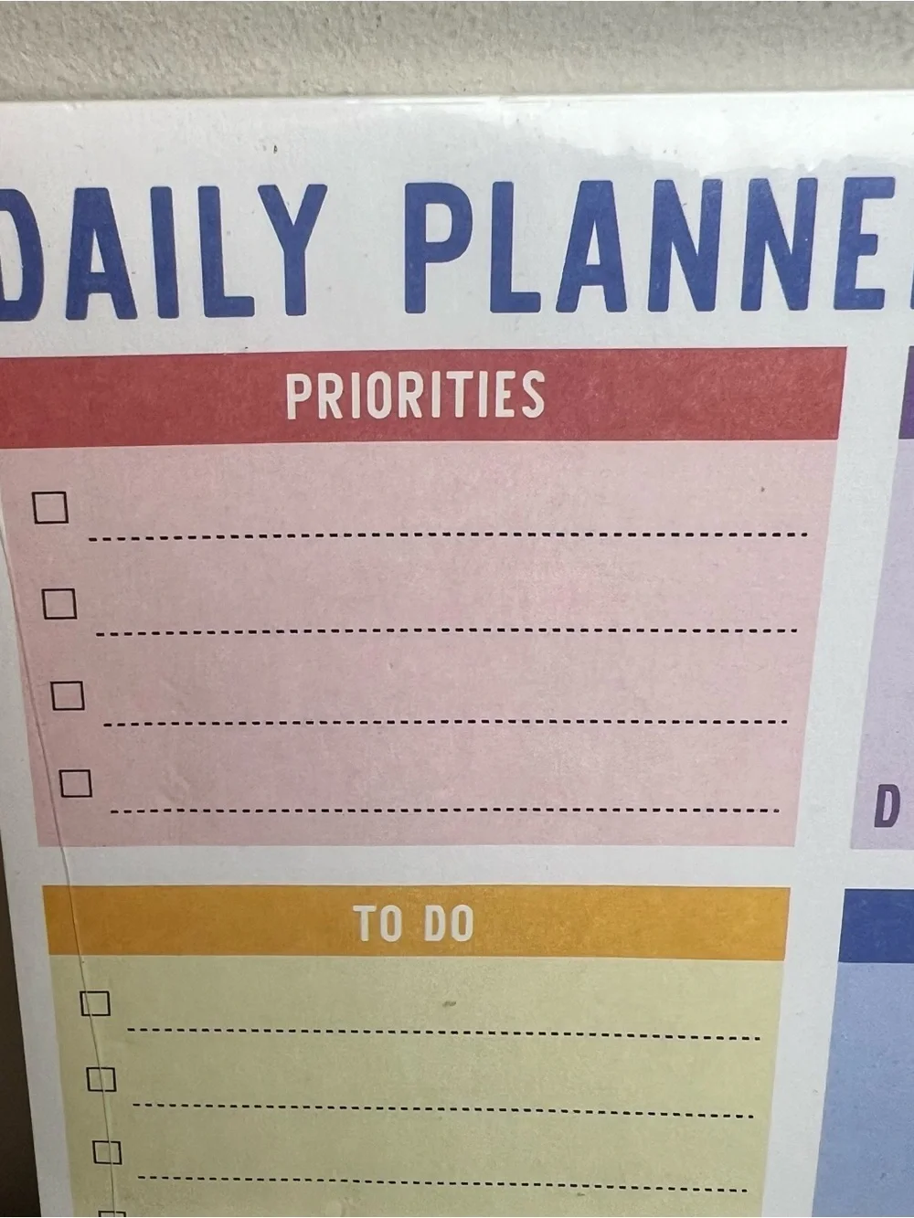 Daily Planner Notepad - Multicolor - Picture 2 of 6